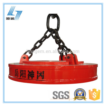 Circular Electromagnetic Lifting Magnets for Scrap