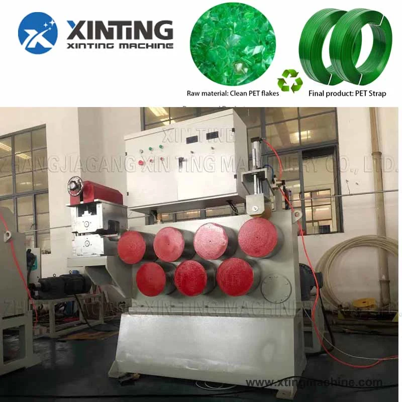 Plastic Pet Band Recycling Plant Pet Strap Making Machine / Pet Package Strap Band Extrusion Line