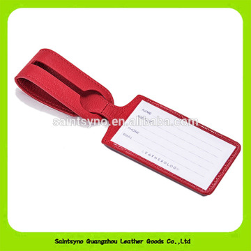 Custom fancy soft pvc leather luggage tags 16459