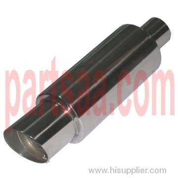 Stainless Steel Muffler With Slant Tip 