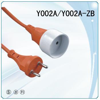 European extension leads,extension cord set,Euro standard extension cord Y002A/Y002A-ZB