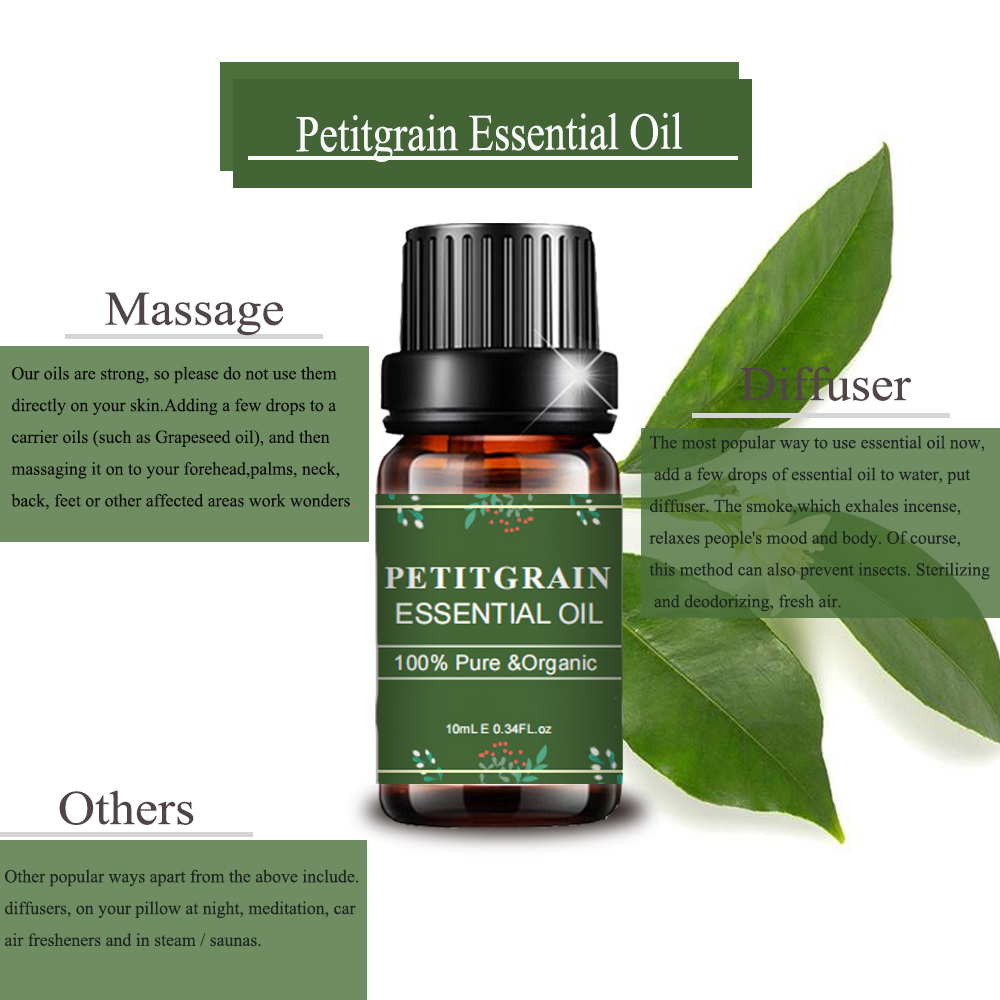 Top Grade Petitgrain Essential Oil For Diffuser Massage