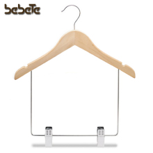 Personalized Wooden Kids Hanger with Long Clips