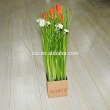 Onion Grass Modern Artificial Tulip Arrangements for Sale