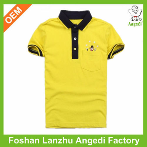 Yellow golf polo shirt wholesale polo golf shirts