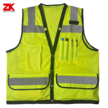 Shot sleeve yellow safety garment