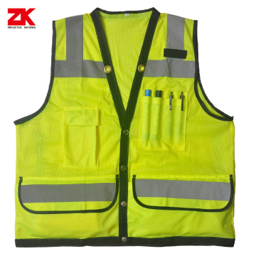 Shot sleeve yellow safety garment