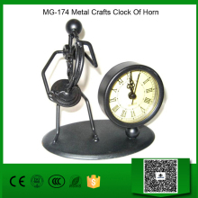 MG-174 Metal Crafts Clock Of Horn
