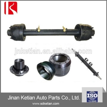 Agricultural trailer front axles & rear axles