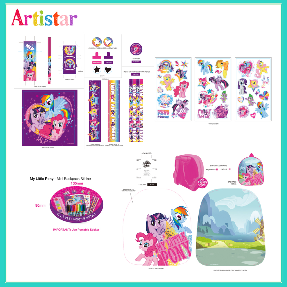 My Little Pony Mini Backpack With Stationery 2