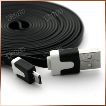 Samsung Galaxy Data Cable Noodle Flat 10FT USB Cord 3M Micro USB Cable