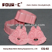 Plastic cartoon cookie cutters,animal shaped biscuit cutters