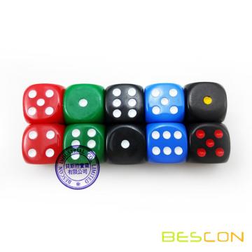 Jugando dados de juego 3/4 &quot;19MM con impresión personalizada