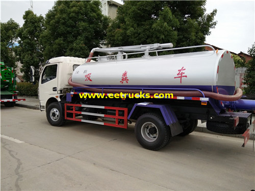 Ton 7200l Septic Tanker manyan motoci