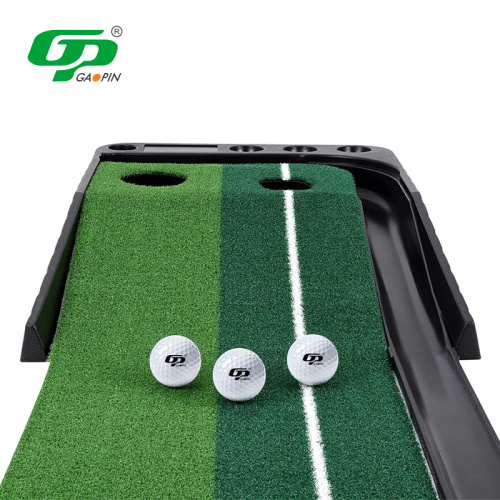 Golf Putting Trainer Tikar dengan Ball Auto Return