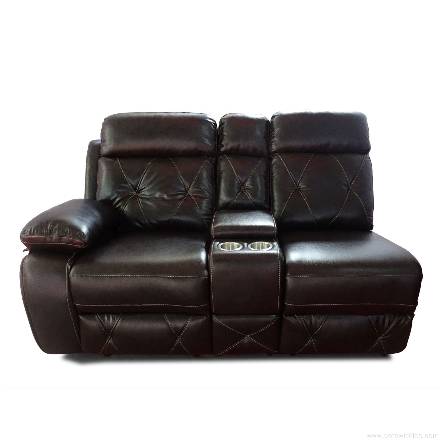 2022 Furniture C Shaped Recliner Leather Sectional Sofa