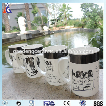 Alibaba china mug ceramic black pottery