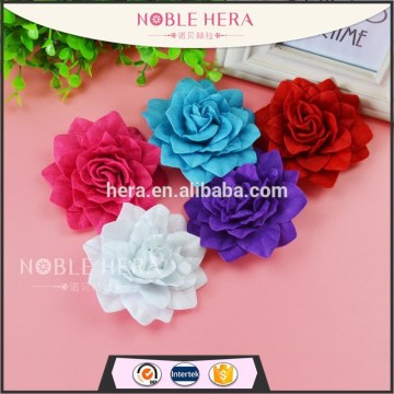 Colorful silk flowers thin hair elastic band kknekki hair elastic band