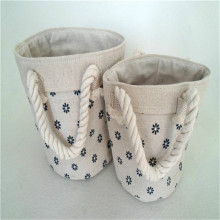 Household paris tour pattern linen storage baskets