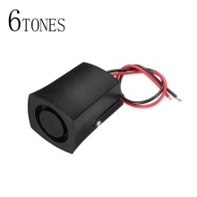 6 Tones Fire Alarm Horn 12-24V - Loud Sound Truck Boat Siren Car Reversing Alarm