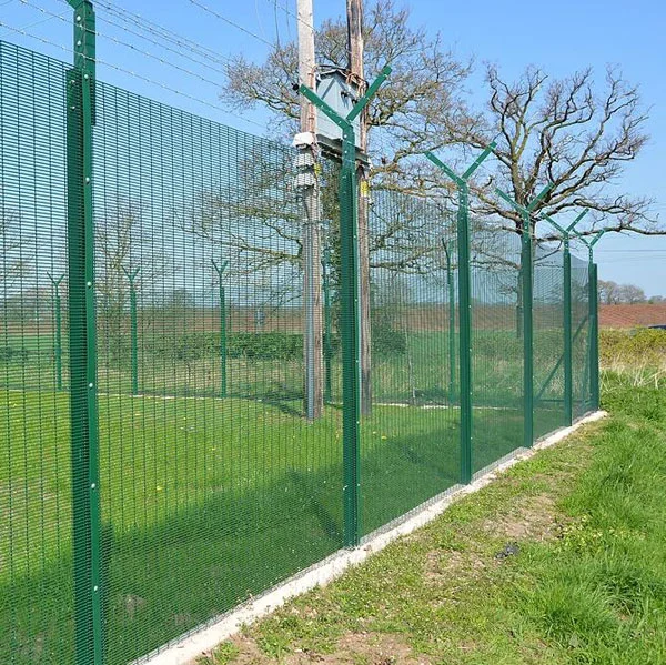 358 Anti Climb Fence Powder Coated High Security 358 Prison Mesh Fencing