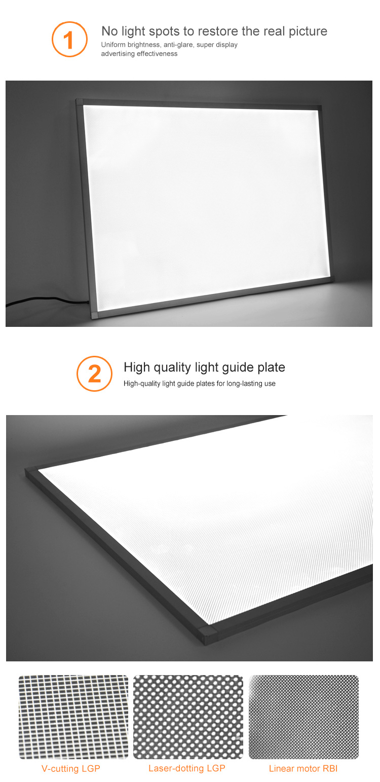 Customizable Slim Shadowless Led Panel Decoration Light with Frame Housing Manufacturing