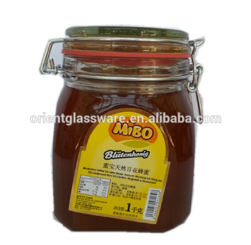 Recyle 1KG Glass honey storage jar