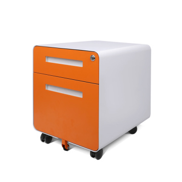 2 Drawer Rolling Filing Cabinet Steel Filing Cabinet