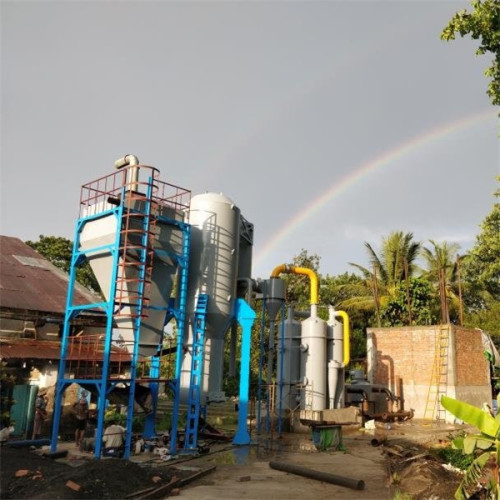 Pequeña planta de energía de gasificación de biomasa de casco de arroz