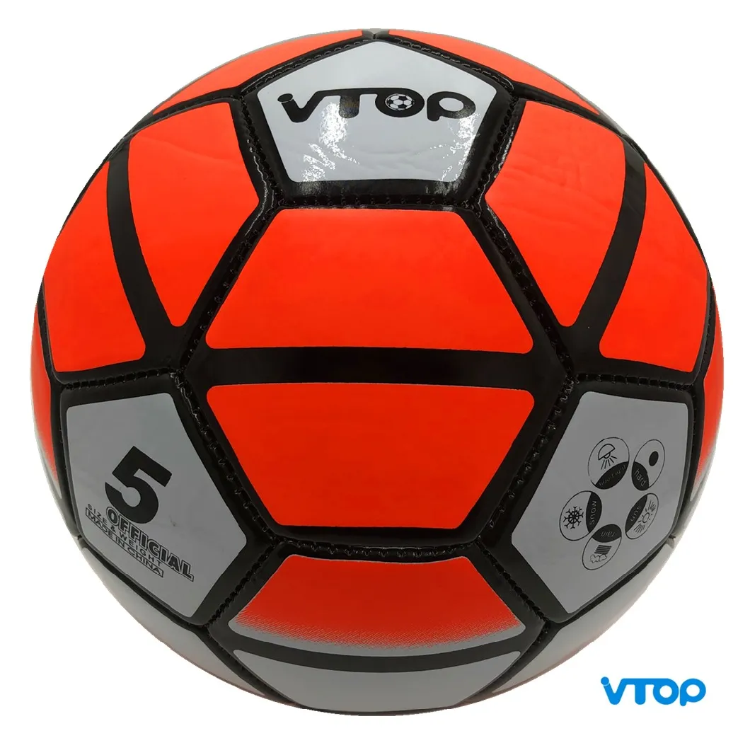 Size 3, 4, 5 Promotion Colorful Customizable PVC Football