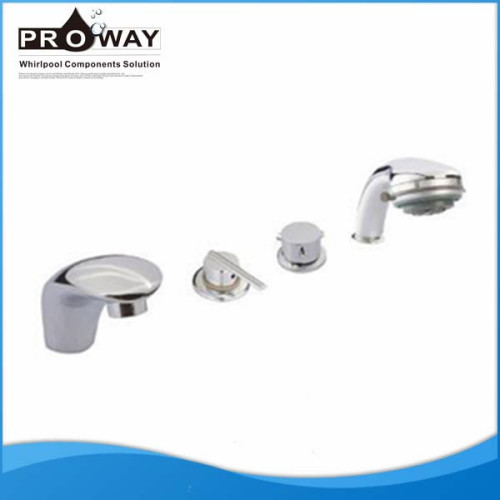 Whirlpool Tub Shower Faucet Set Cold / Warm Water Mixer With Brass Spout For Spa Hydromassage