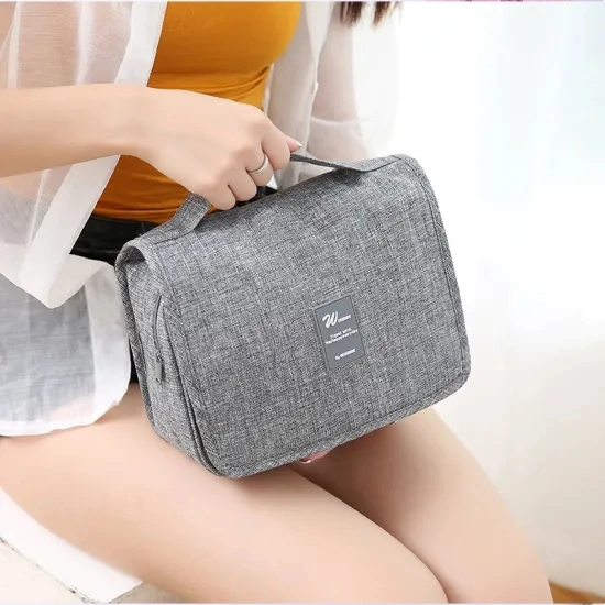 Multifunctional Foldable Hanging Travel Toiletry Bag Portable Travel Organizer Bag Big Size Cosmetics Bag