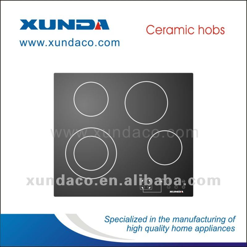 4 Heating Zone Electric Ceramic Cooktop