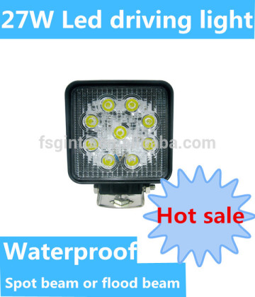 Waterproof 27W Led working light Bridgelux Led work light