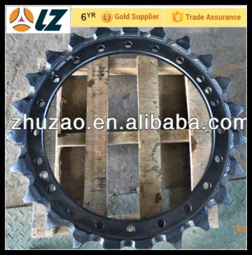 mini construction machinery steel sprocket by casting