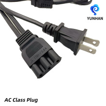 US Polarized Two Pin Round Base Power Cable