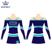 Vêtements de pratique de cheerleading sublimés personnalisés