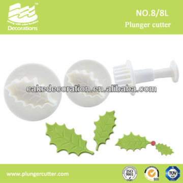 Fondant Decorating Plunger-Christmas leaf
