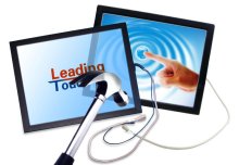 Leadingtouch 7"-24" water proof anti vandal safe surface acoustic wave touch