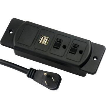 US Dual Power Outlets USB Socket For Office