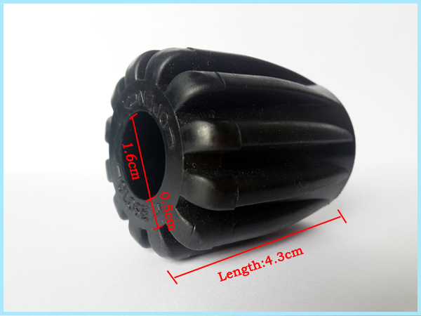 High quality black PVC plastic air-proof rubber handle YQPF-01-1
