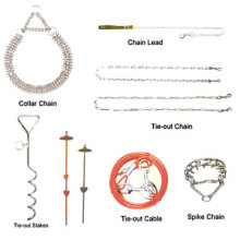 Dog Chains, Tie Out Stakes and Tie Out Chains