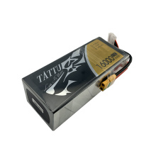 Batri Polymer Lithiwm Tattu 6S 16000mAh 15C