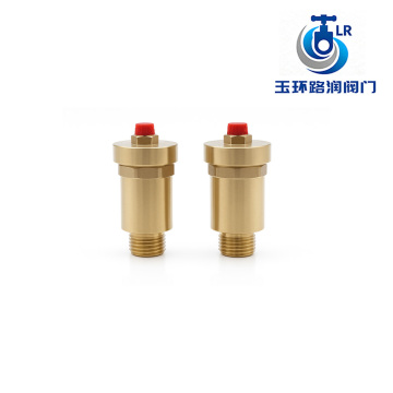 Brass automatic air vent valve red knob