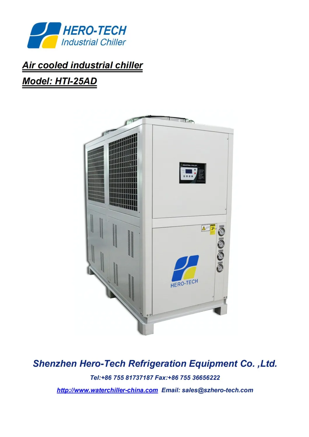 25HP 22ton Air Cooled Hot Selling Industrial Water Chiller for Plastic Industry