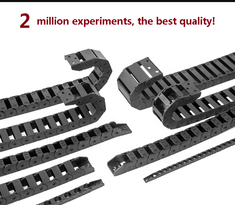 High quality open nylon cable drag chain used for CNC machine tools