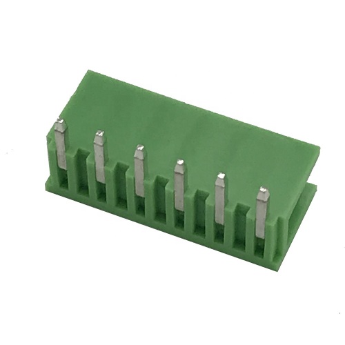 3.96mm pitch PCB terminal block 6pin 90degree