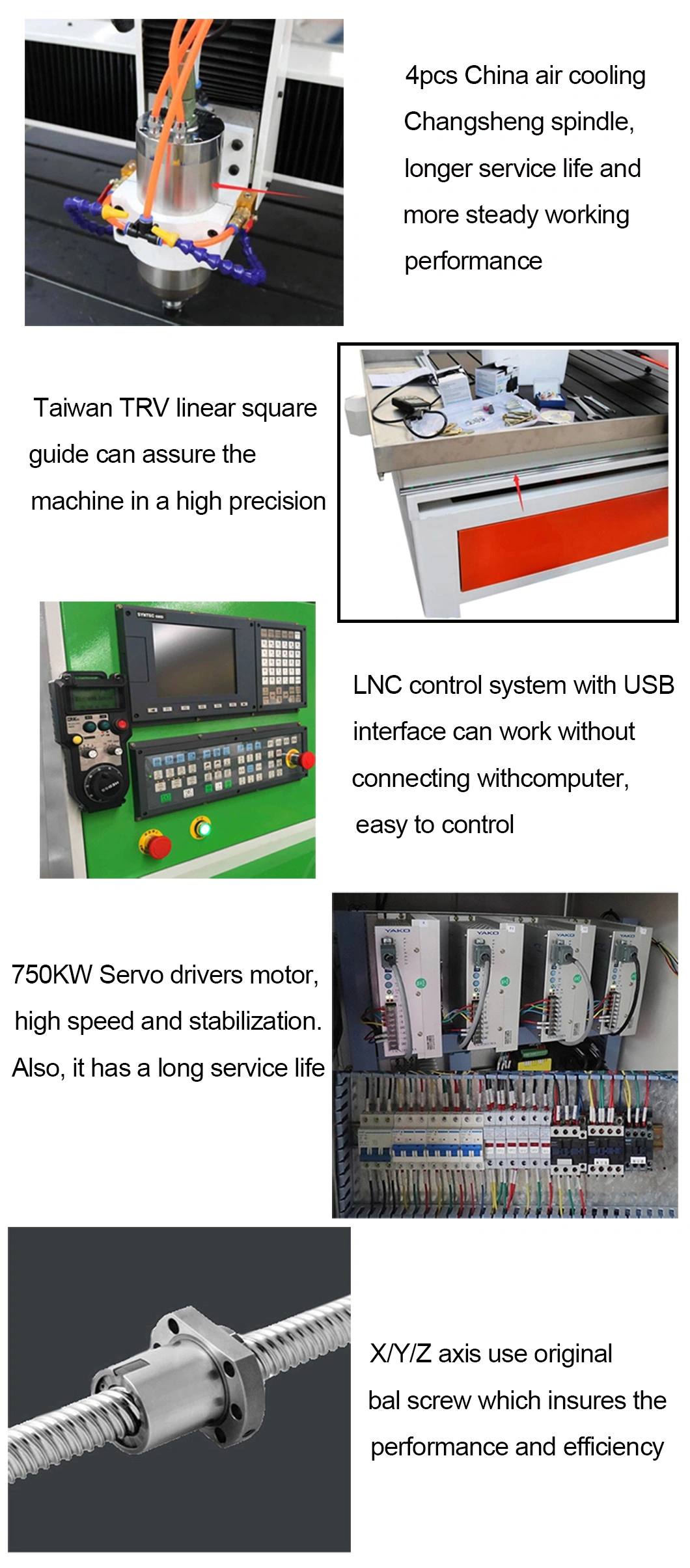 1325 Air Cooling Spindle China Woodworking Aluminium Wood Cutting Engraving CNC Router Machine
