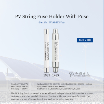high voltage solar DCPV fuse tube shape fuse