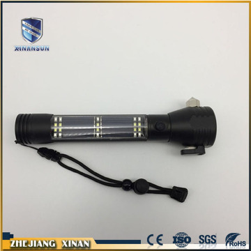 rechargeable solar rescue small flashlight